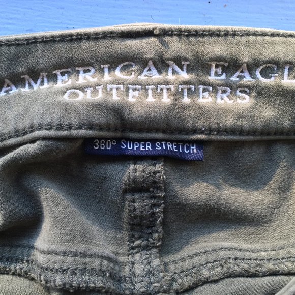 American Eagle Olive Super stretch jeggings - Picture 6 of 6